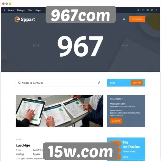 Análise da interface do usuário do site 967com